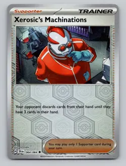 Reverse Holo Xerosic's Machinations 064/064 Uncommon Shrouded Fable Pokemon - Image 1