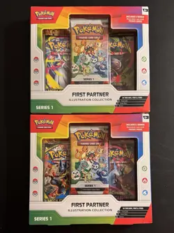 Pokemon First Partner Illustration Collection Series 1 (Lot of 2) Sealed - Image 1