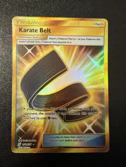 Pokemon TCG Karate Belt Unified Minds 252/236 Holo Secret Rare - Image 1