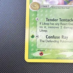 Pokemon Lileep 56/92 EX Legend Maker 2006 80 HP Reverse Holo Common English - Image 5