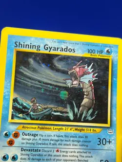 VTG Pokemon Neo Revelation Shining Gyarados 65/64 Secret Rare MP/HP - Image 4