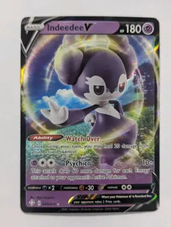 Indeedee V 039/072 Shining Fates Holo Pokemon TCG NM - Image 1