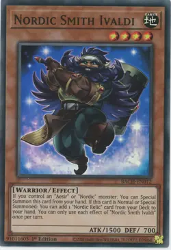 Yugioh Nordic Smith Ivaldi BACH-EN012 Super Rare 1st Edition NM x3 Play Set - Image 1