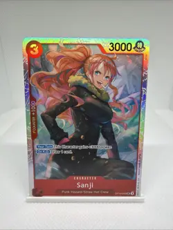 Sanji OP10-005 Super Rare Foil One Piece Card Punk Hazard/Straw Hat Crew - Image 1
