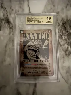 One Piece Marshall D. Teach OP09-093 Wanted BGS 9.5 - Image 1