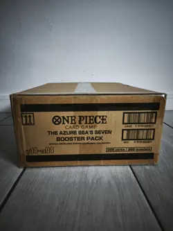 One Piece OP14-EB04 The Azure Sea's Seven English 12 Booster Box Case Sealed - Image 2