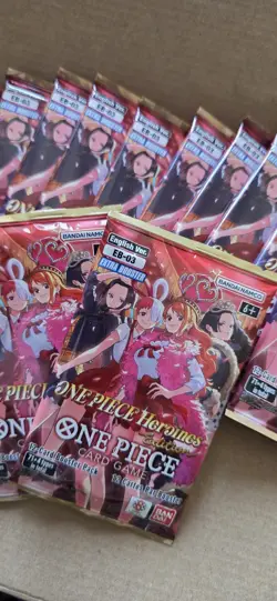 One Piece TCG EB03 Booster Packs English - 9 packs w/receipts - Image 1