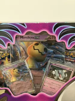 Pokemon TCG Mimikyu ex Box Scarlet & Violet Promo Cards 4 Booster Packs Sealed - Image 4