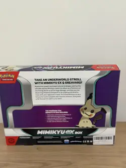 Pokemon TCG Mimikyu ex Box Scarlet & Violet Promo Cards 4 Booster Packs Sealed - Image 5