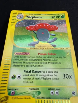 Pokemon Vileplume 31/165 Expedition Rare Holo Unlimited Wizards ENG Vintage Card - Image 4