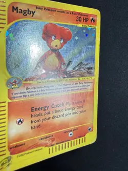 Pokemon Magby 17/165 Expedition Rare Holo Unlimited Wizards ENG Vintage Cards - Image 3