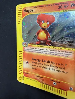Pokemon Magby 17/165 Expedition Rare Holo Unlimited Wizards ENG Vintage Cards - Image 4