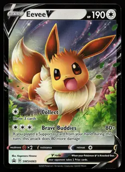Eevee V SWSH065 Holo Sword & Shield Promo Pokemon Card - Image 1
