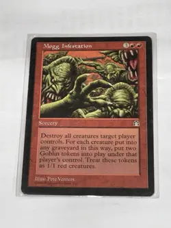 Magic The Gathering Mogg Infestation Stronghold Regular Card Red Sorcery Vtg - Image 2
