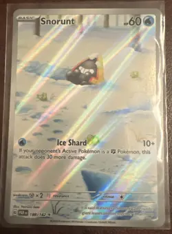 Pokemon TCG Snorunt 188/182 Illustration Rare Sv04: Paradox Rift Holo Card - Image 1