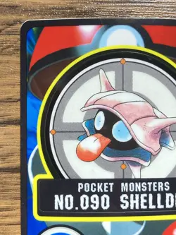 Pokemon Sealdass Sticker Card Shellder No.90 Bandai Pocket Monsters 1997 Japan - Image 3