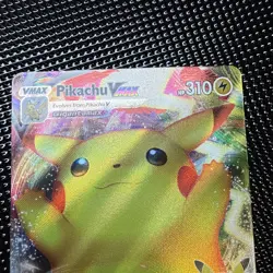 Pokemon TCG Pikachu VMAX SWSH062 Celebrations Full Art Black Star Promo NM-M !! - Image 2