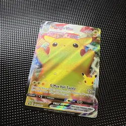 Pokemon TCG Pikachu VMAX SWSH062 Celebrations Full Art Black Star Promo NM-M !! - Image 4