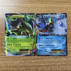 Pokemon TCG Swampert EX Sceptile EX XY Promo 2015 Card Lot - Image 1