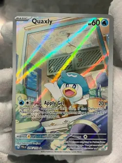 Pokemon TCG Quaxly 206/193 Scarlet & Violet Illustration Rare LP - Image 3