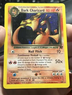Pokemon Dark Charizard 4/82 Holo Rare Team Rocket English WOTC LP - Image 3