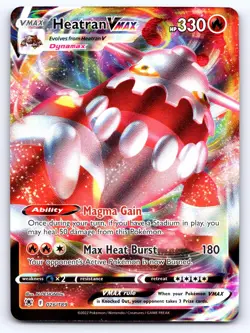 Heatran VMAX 026/189 Holo VMAX Rare Astral Radiance Pokemon Near Mint - Image 1