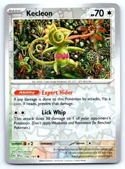 Pokemon Kecleon SV08: Surging Sparks SSP Common Reverse Holofoil 150/191 NM - Image 1