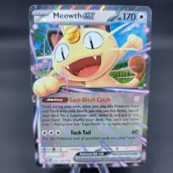 Pokemon TCG Meowth Ex 062/088 Double Rare Perfect Order NM - Image 1