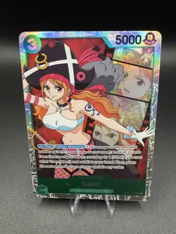 Nami OP02-036 SR Super Rare Paramount War One Piece TCG English NM Green Film - Image 1