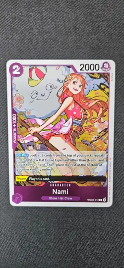 X3 - One Piece TCG PRB02-012 Nami R - Pack Fresh - Image 2