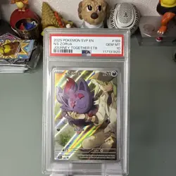 2025 POKEMON SVP EN-SV BLACK STAR PROMO #189 N'S ZORUA PSA 10 - Image 1