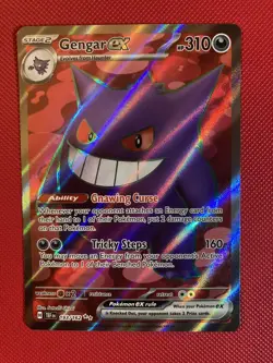 Gengar EX 193/162 Temporal Forces Ultra Rare Full Art Holo Pokemon Card - NM - Image 1