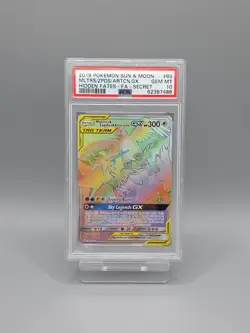PSA 10 Moltres & Zapdos & Articuno GX Tag Team 69/68 Pokemon Card Hidden Fates - Image 1