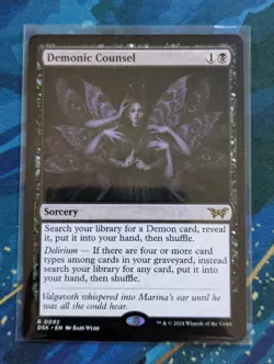 MTG Demonic Counsel - NM - Duskmourn - Image 1