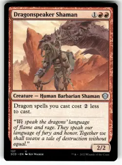 MAGIC: THE GATHERING DRAGONSPEAKER SHAMAN 137 STARTER COMMANDER DECKS NM - Image 1