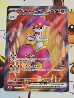 Medicham ex 161/142 Ultra Rare Full Art - Pokemon Stellar Crown SV07 - NM - Image 1