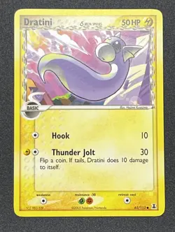 Pokemon Dratini 65/113 EX Delta Species 2005 50 HP Common Regular Thunder Jolt - Image 1