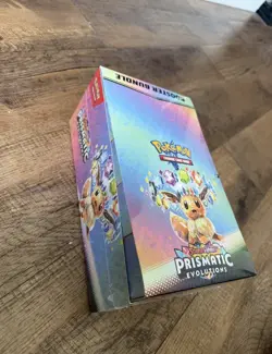 Pokemon SV8.5 Prismatic Evolutions Sealed Booster Bundle Display W/Acrylic Case - Image 2