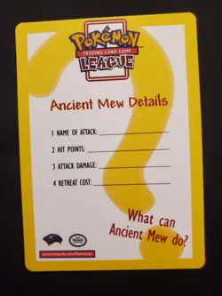 Ancient Mew Promo - Pokemon The Movie 2000 English Release - NM/M 9+ Potential - Image 4