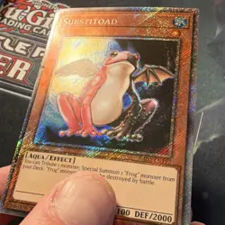 YuGiOh! RA03-EN197 Substitoad Platinum Secret Rare LP - Image 3