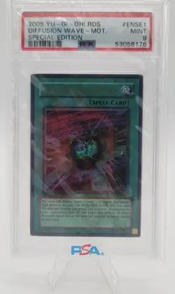 2005 Yugioh TCG Diffusion Wave Motion RDS-ENSE1 Ultra Rare Limited Ed Holo PSA 9 - Image 1