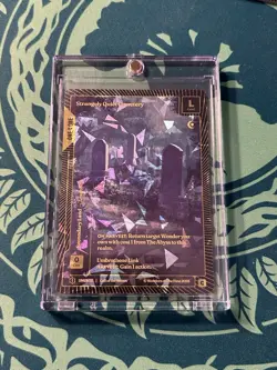 Strangely Quiet Cemetery Stonefoil 1/1 ONE OF ONE Wonders Of The First COTS - Image 1