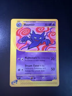 Haunter 80/165 Expedition Reverse Holo Pokemon Card 2002 WOTC e-Reader - Image 1