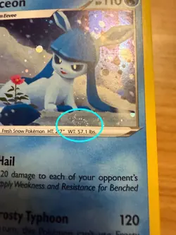 Glaceon SWSH192 Pokemon Black Star Promo Cosmos SWIRL Holo Card NM+ 🌀 - Image 3
