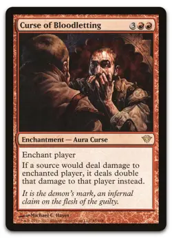 Curse of Bloodletting #85 (MP) Dark Ascension DKA Magic MTG - Image 1