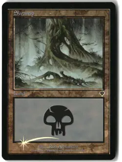 MTG Swamp [INV - 341] MP Foil 2-46 - Image 1