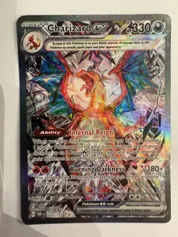 Pokemon Charizard ex 223/197 Obsidian Flames SIR Full Art Holo NM 🔥 - Image 1