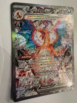 Pokemon Charizard ex 223/197 Obsidian Flames SIR Full Art Holo NM 🔥 - Image 3
