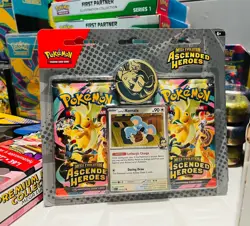 Pokemon TCG Ascended Heroes Larry’s Komala Pin Collection 2-Pack Sealed New - Image 1