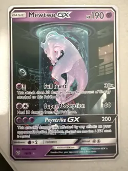 Mewtwo GX 78/73 Shining Legends Secret Rare Full Art Holo Pokemon Card - Image 1